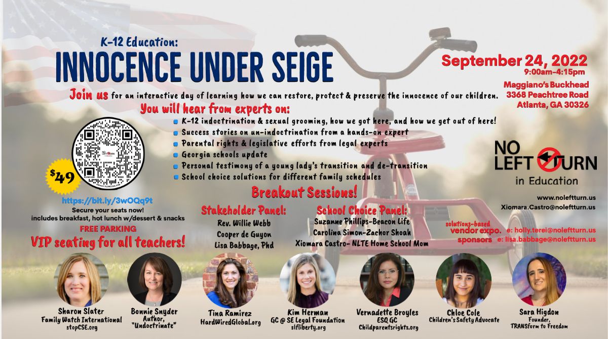 LIVESTREAM: No Left Turn In Education -- Innocence Under Seige